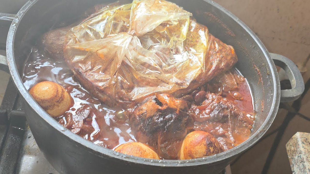 חמין מושלם 🥔🧅🧄🫘🥩🍖🥘🥚🍽🔪