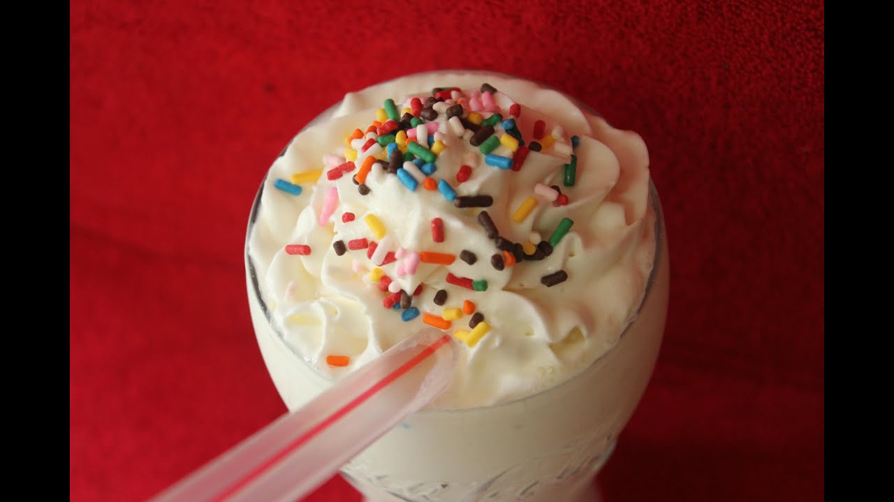 Funfetti Birthday Cake Milkshake - Summer Time Milk Shake