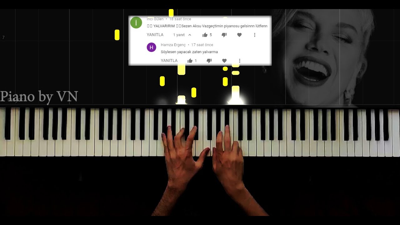 Sezen Aksu - Vazgeçtim - Piano by VN