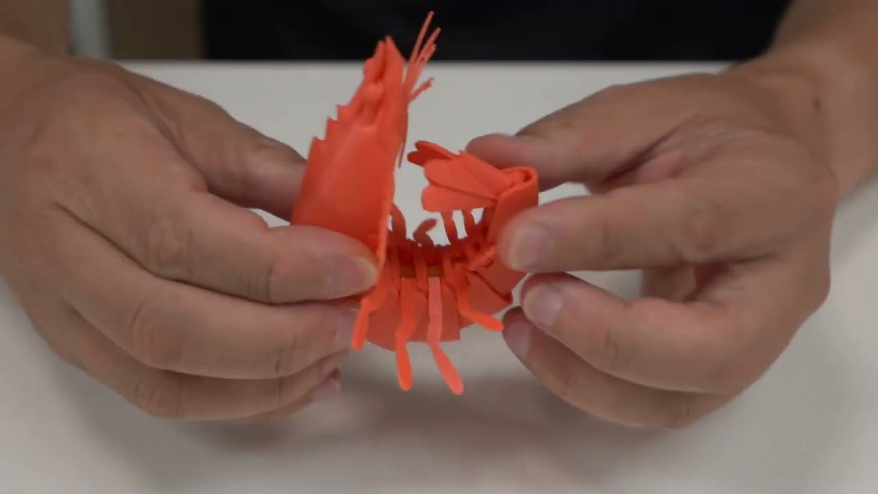 Flexy Shrimp print on prusa