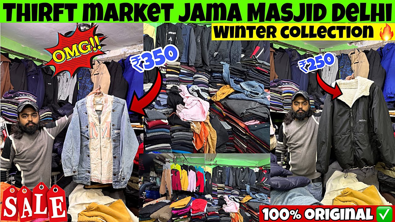 Coat market Jama Masjid Delhi | cheapest Thirft market in India 🔥| latest winter collection 2025