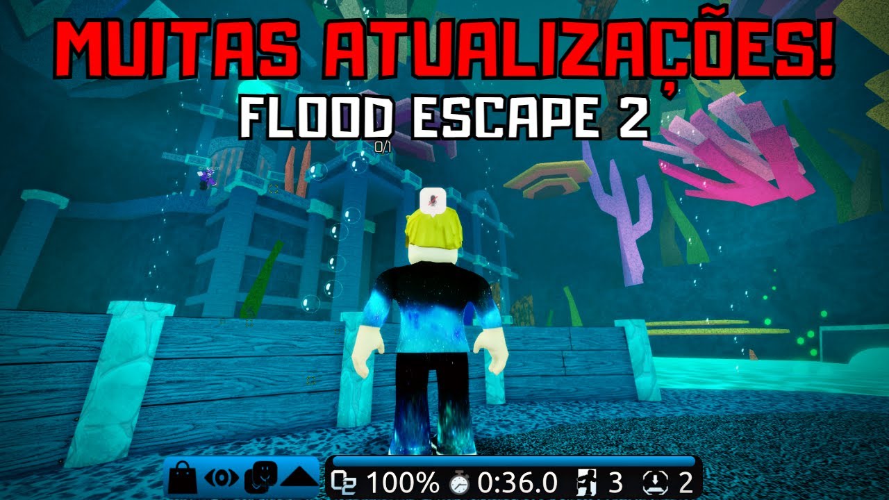 Roblox - JOGANDO OS NOVOS MAPAS DE FLOOD ESCAPE 2! (Update)