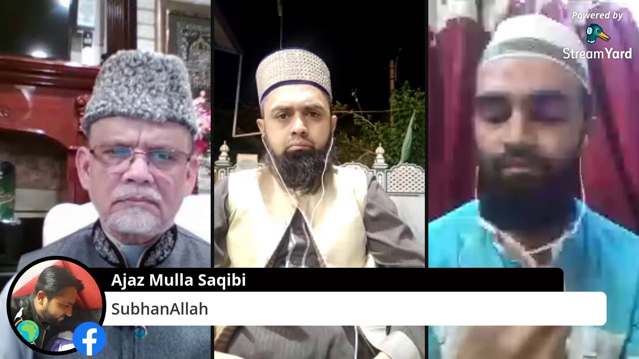Iqbal Contractor Live Sana e Sarkar s.a.w. with Family Members in Gujarat India. April 19th 2020