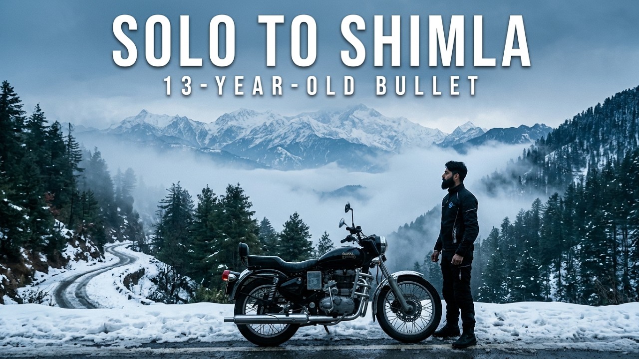 350km Solo Ride to Shimla on 13-Year-Old Bullet ❄️ | Delhi to Kufri Journey