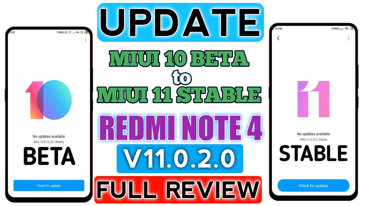 Redmi Note 4 MIUI 11 Global Stable Update V11.0.2.0 Full Changelog Review | Upgrade Beta To Stable