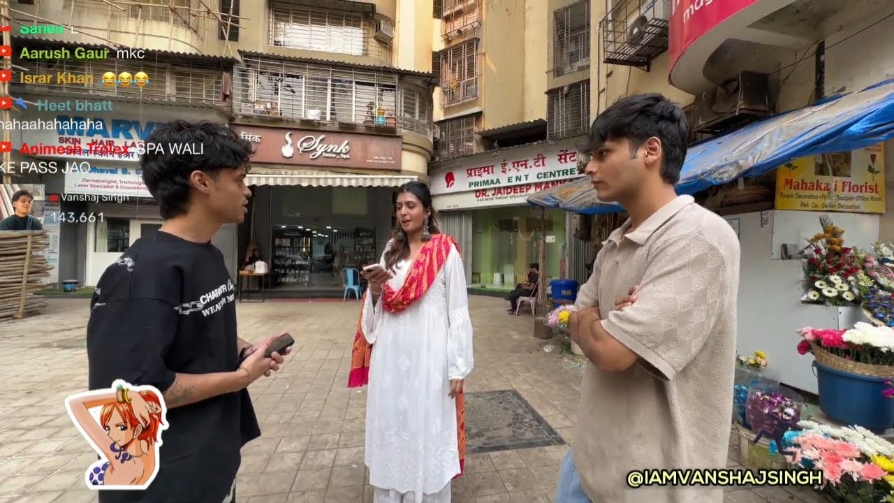 IRL STREAM🔴RIZZING UP GIRLS IN MUMBAI😍VANSHAJ SINGH‼️