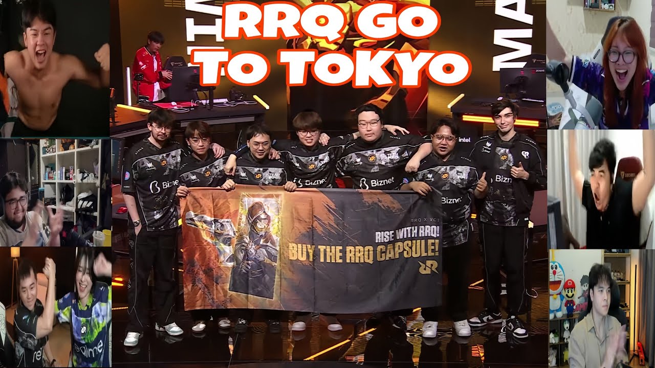 STREAMER REACTION RRQ DEFEATING T1 AND GO TO TOKYO