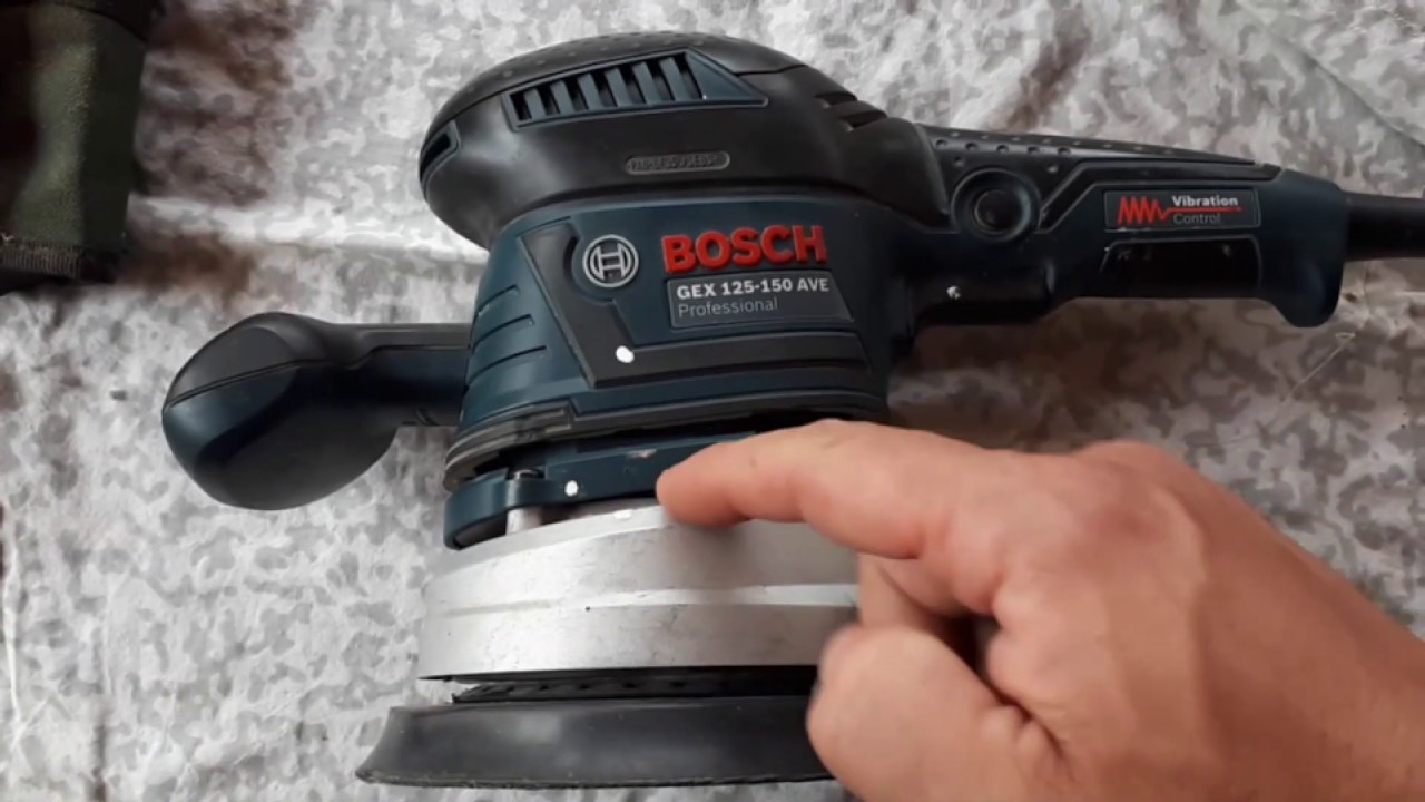 REPARATION PONCEUSE BOSCH GEX 125 -150 AVE EXCENTRIQUE ORBITAL