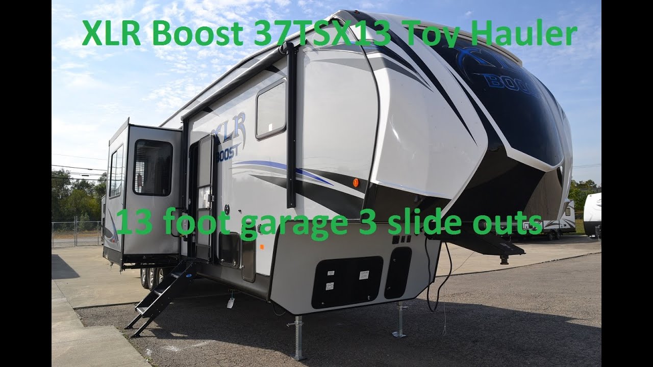 19 XLR BOOST 37TSX13 Big RV Toy Hauler 5th Wheel @ Couchs RV Nation a RV Wholesaler = RV Walkthrough