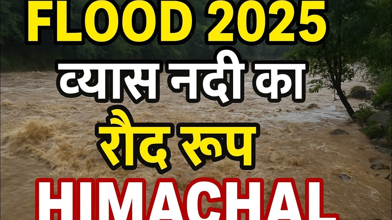 Vyas River Flood 2025 | नदी के रौद्र रूप के लाइव दृश्य | Beas River Flood Himachali@DcvKoshalVlogs 