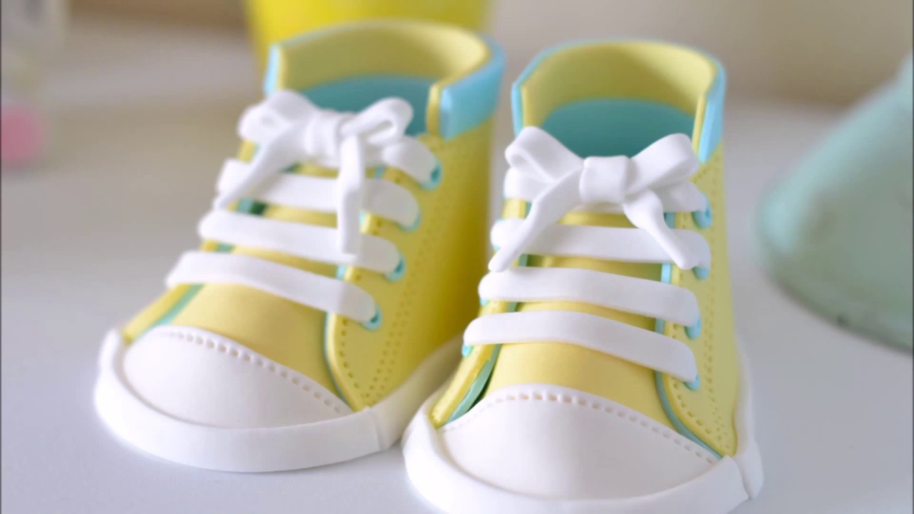Fondant Baby Shoes video tutorials(Converse Cake Topper 2)폰던 베이비슈즈 컨버스 케이크토퍼