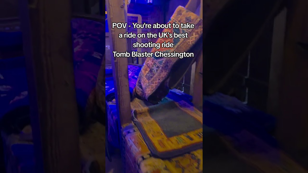 POV - You're about to take a ride on the UK's best shooting ride Tomb Blaster - Chessington