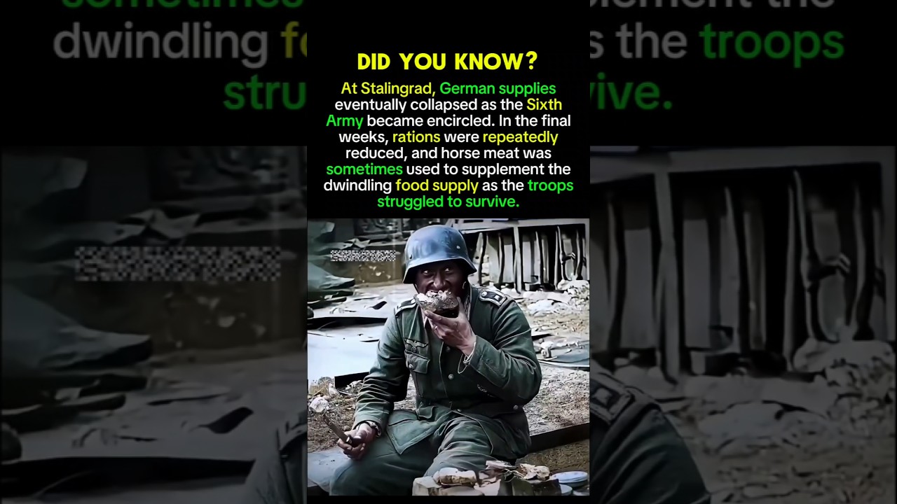 The Food Shortage That Struck the German Army at Stalingrad #ww2 #ww2history