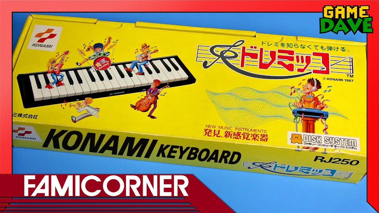 Konami Piano Keyboard : Doremikko on Famicom Disk System - FamiCorner Ep 15 | Game Dave