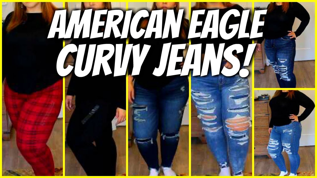 AMERICAN EAGLE CURVY JEAN TRY ON! PLUS-SIZE