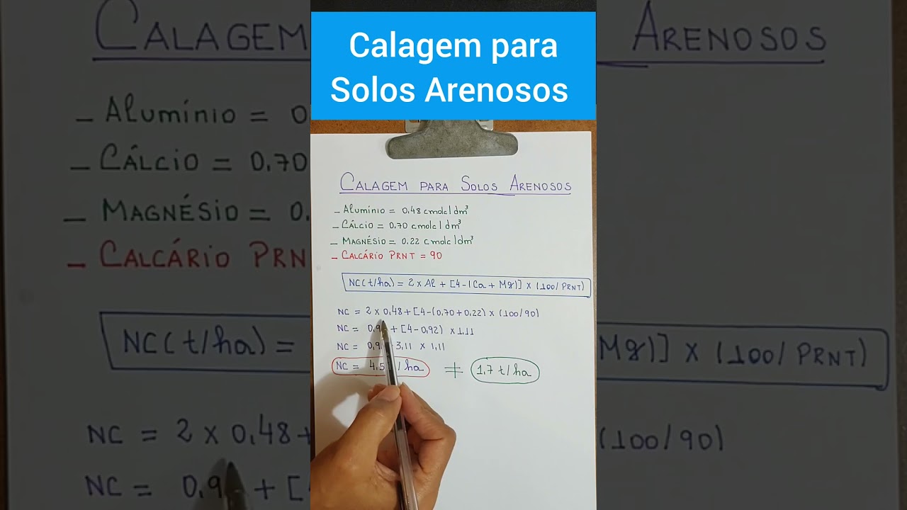 Calagem para Solos Arenosos