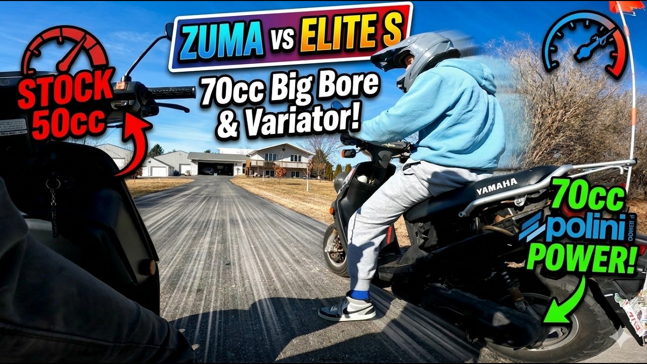 Zuma 50cc to 70cc: Can it beat a Honda Elite S?