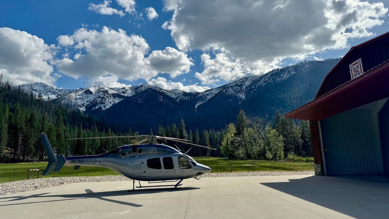 Bell 429 | Departing a Heliport in the Sierra Mountains | Single Pilot Full Flight