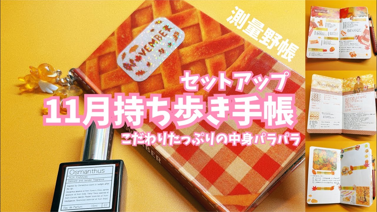#309 11月の持ち歩き手帳のセットアップした中身全部見せ！こだわりたっぷりの測量野帳