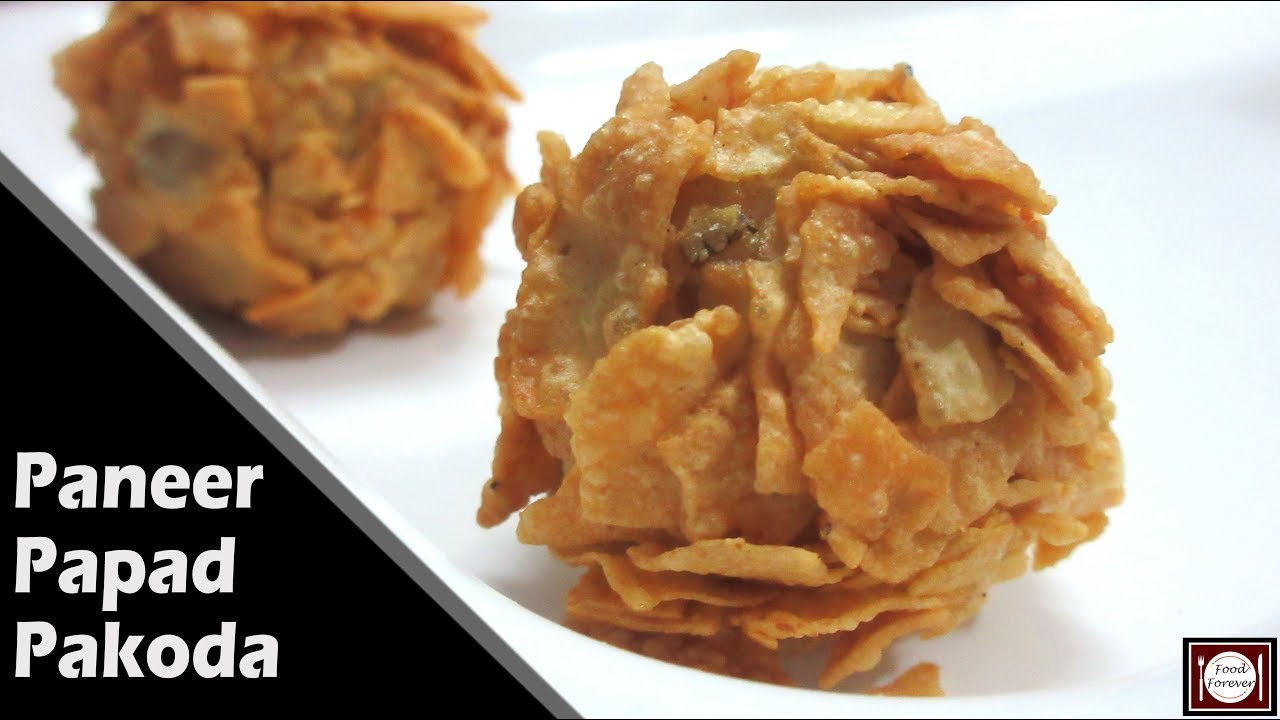 Paneer Papad Pakoda | 10 मिनट में बनाये क्रिस्पी पनीर पापड़ पकोड़ा | Papad Paneer Pakora