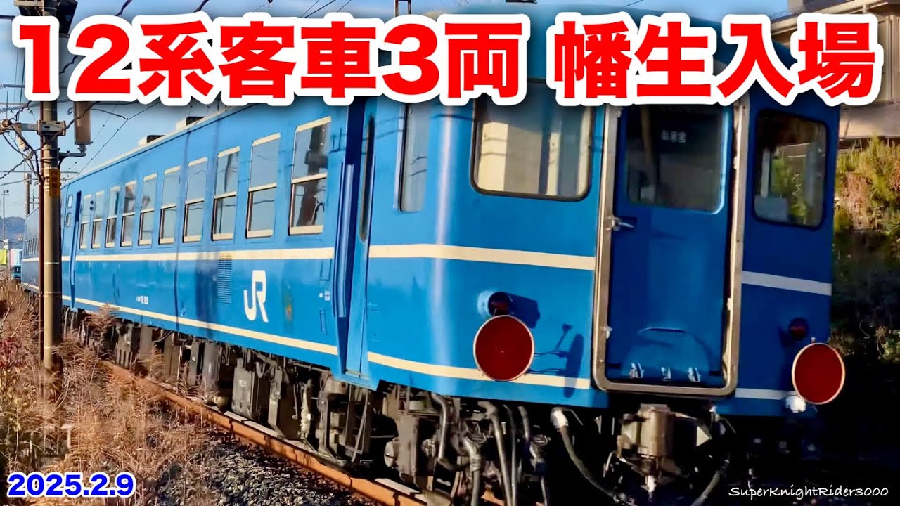 【JR西日本 EF65 1133号機+12系3B 幡生入場回送 回9401 2025.2.9】
