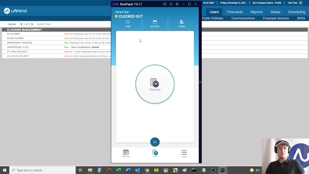 Department Transfer via the App | uAttend by Chronologic Clocking App