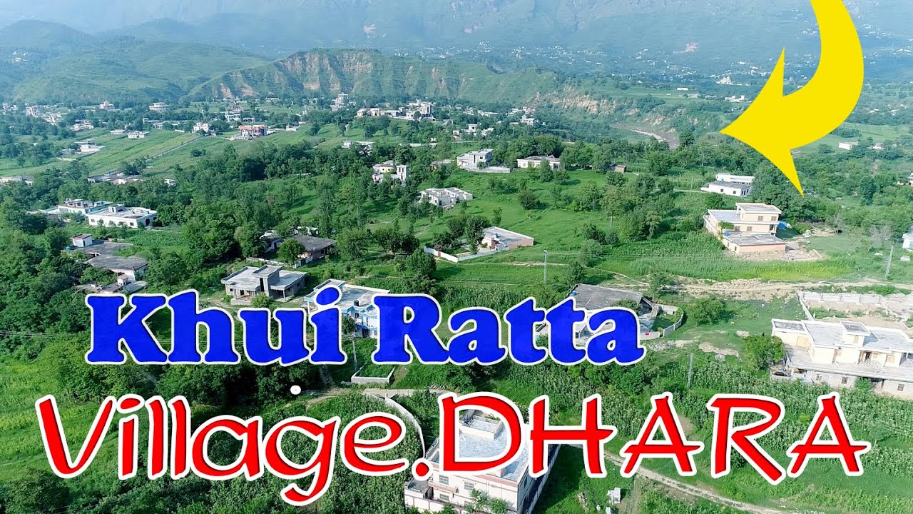 Drone view khui Ratta Village.DHARA