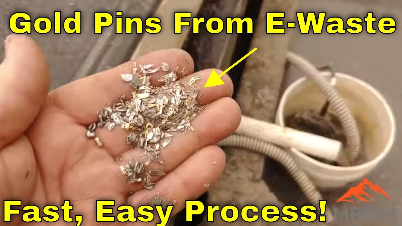 Gold Pins & Copper Recovery From E-Waste Cords & Plugs