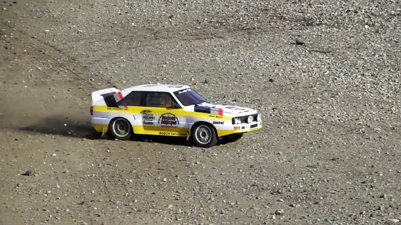 Tamiya XV-01 Audi Sport Quattro - Going sideways on 3S