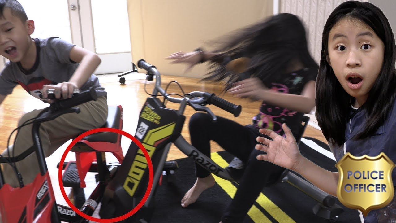 Pretend Play Police on Car Crash without Paying Attention