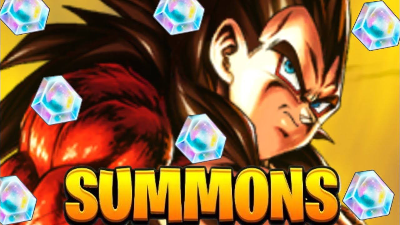 QUE SUMMONS ESTRANHAS KKKKKK SUMMONS NO VEGETA SSJ4 ULTRA DRAGON BALL LEGENDS 