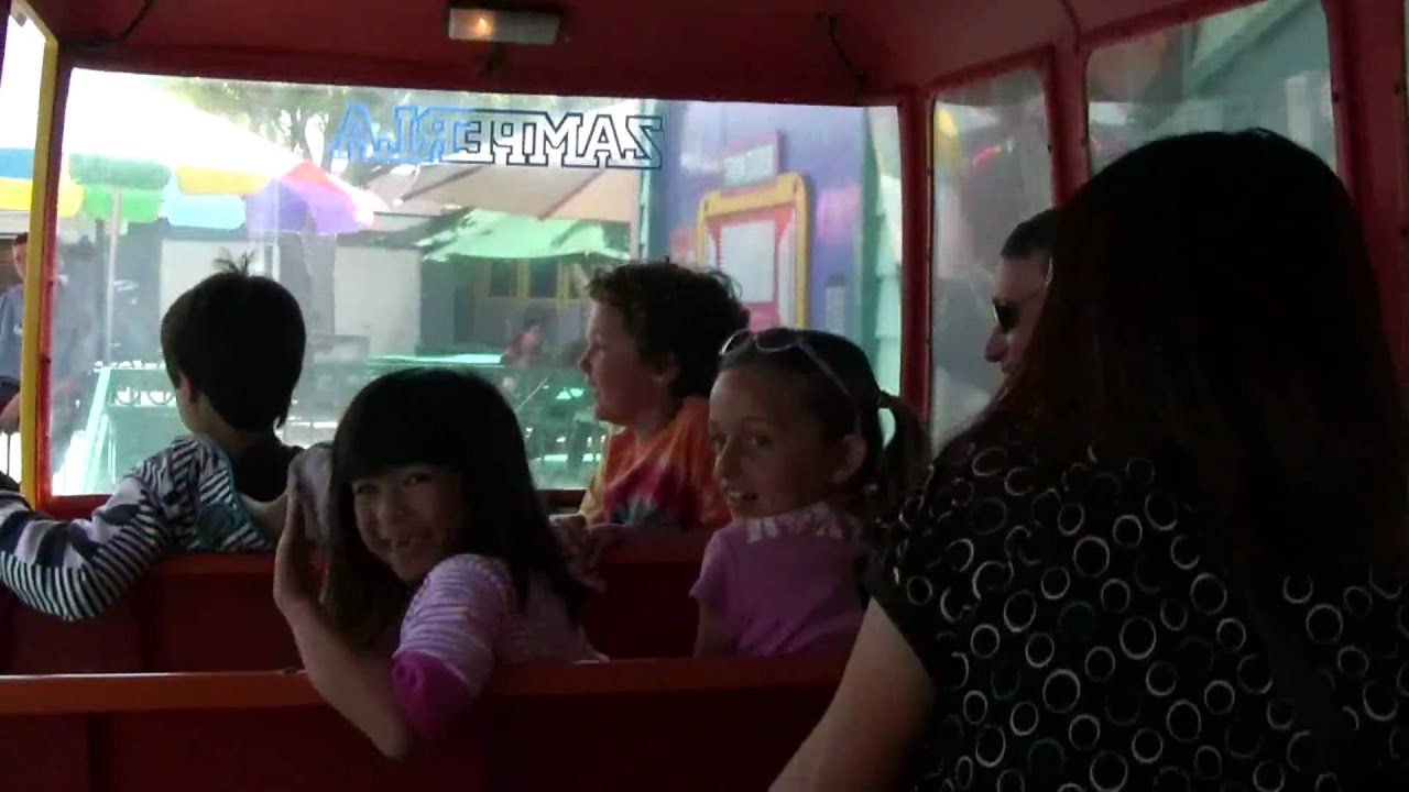 Bus ride at Adventure City