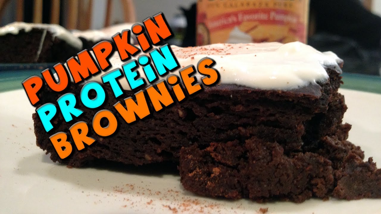 Protein Pumpkin Brownies | Low Calorie Brownie Recipe