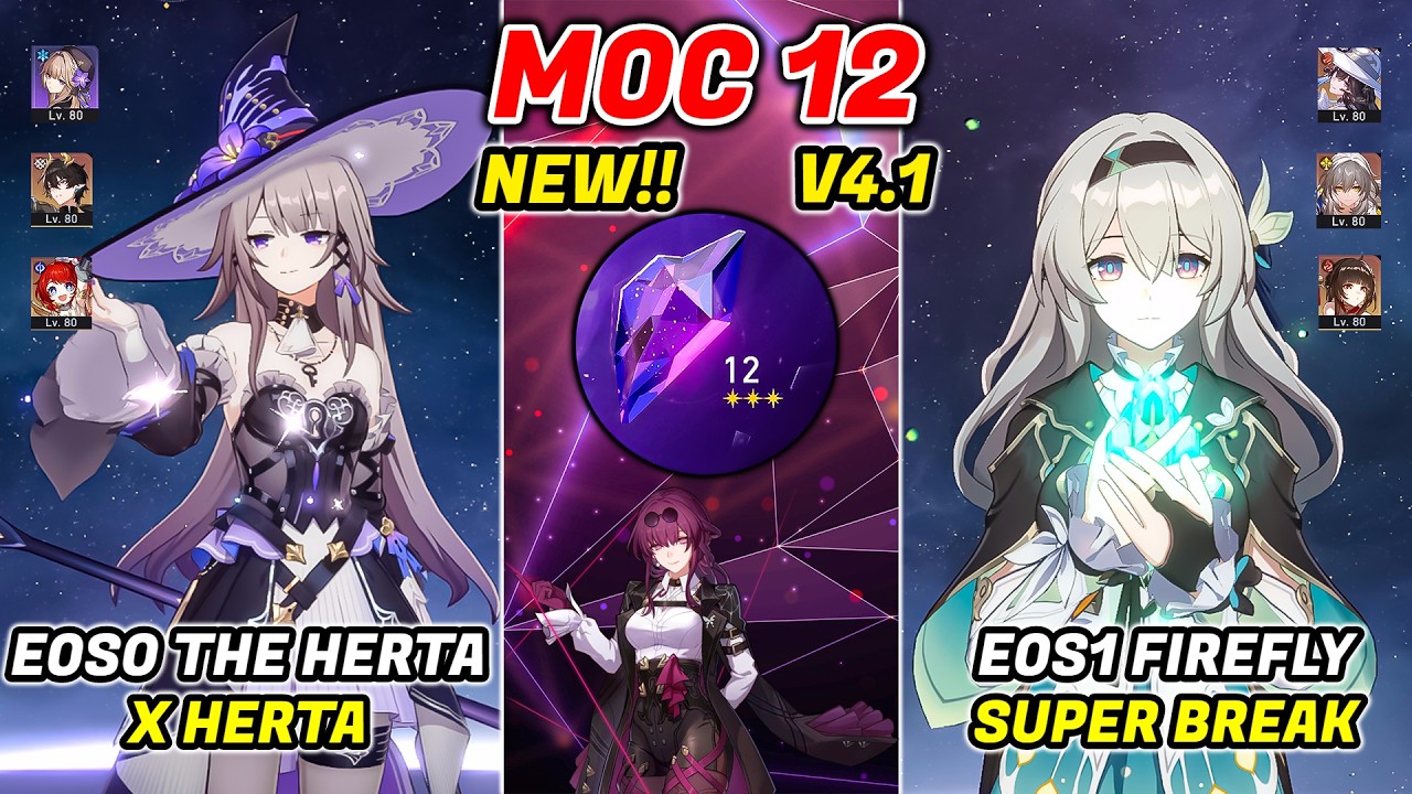 New! MOC 12 4.1 | E0S0 The Herta & E0S1 Firefly Super Break | Honkai Star Rail 4.1