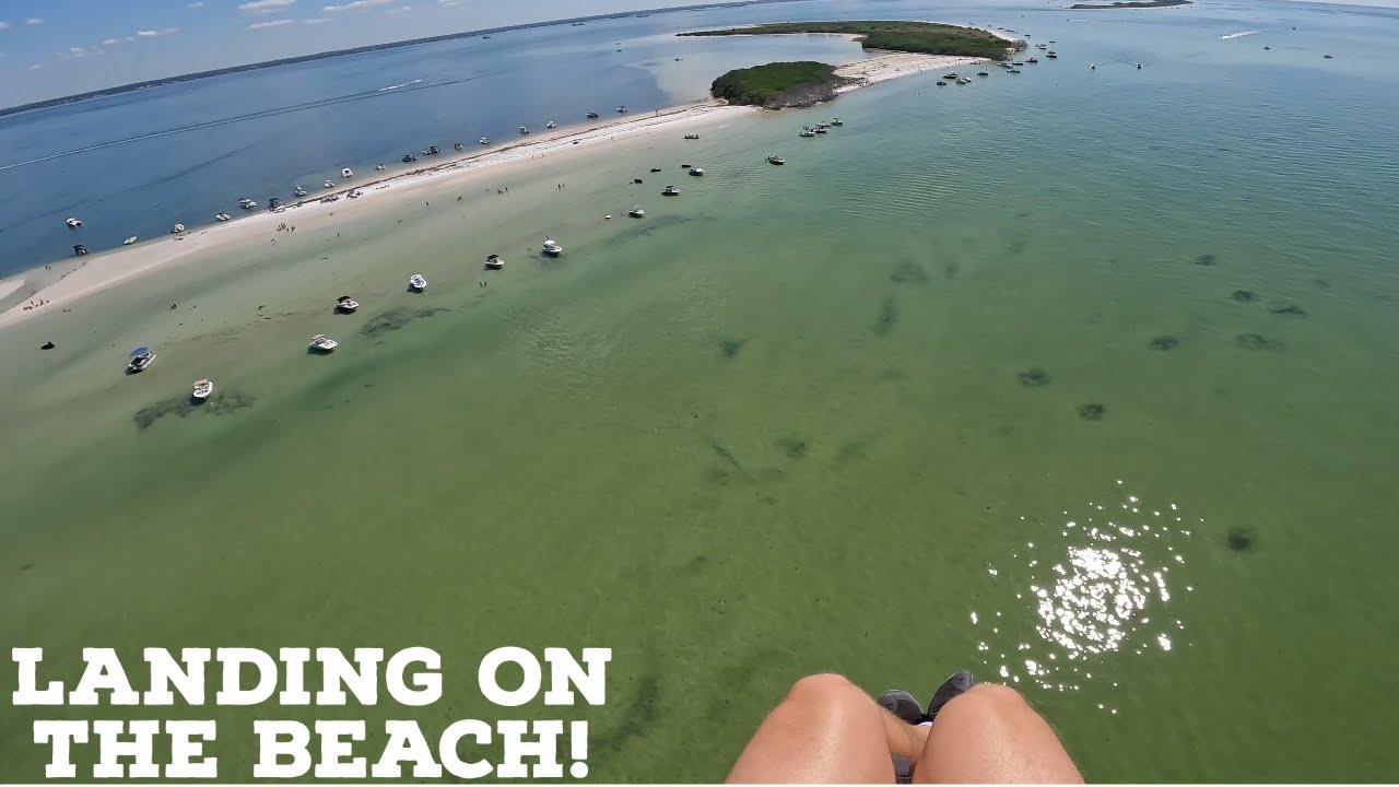 Flying Too The Beach To Eat Lunch!