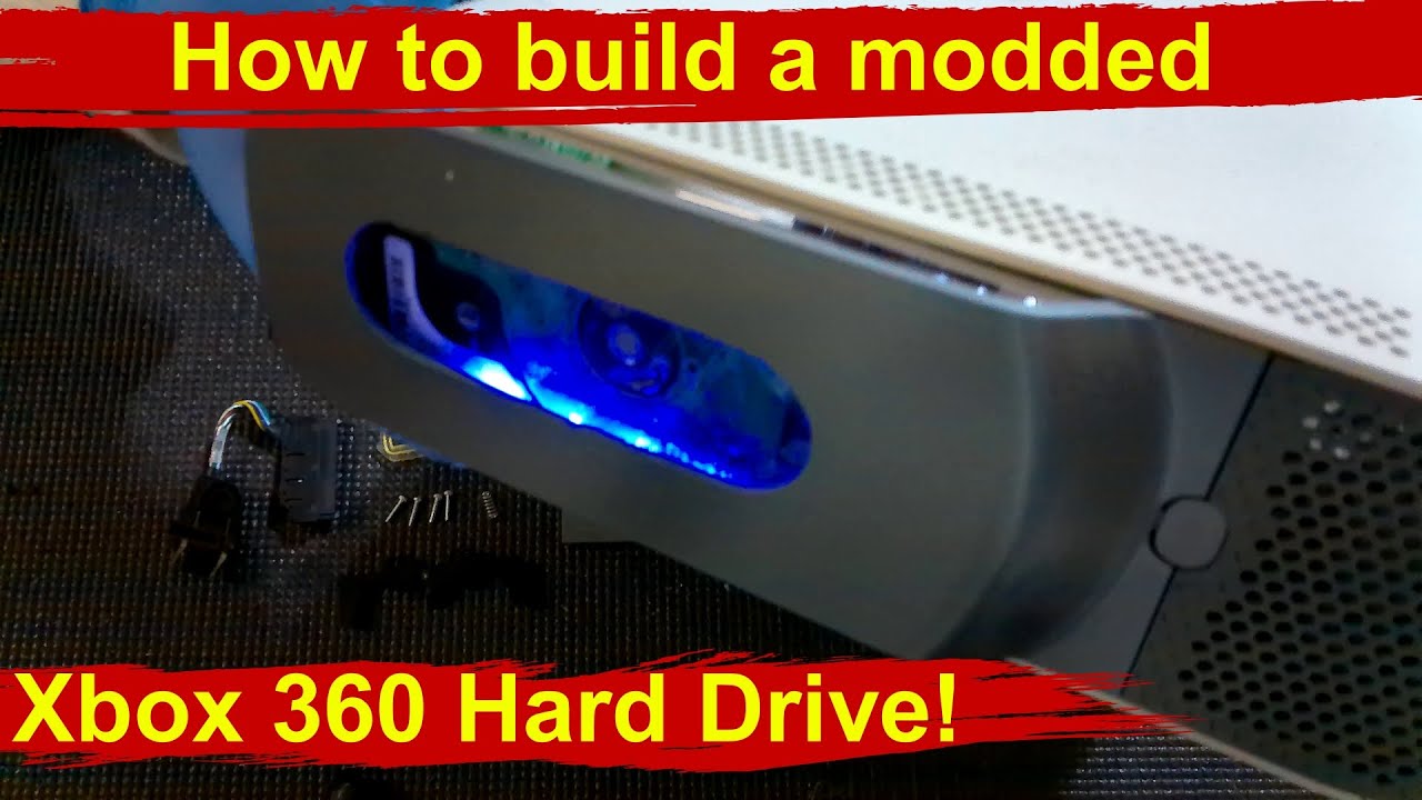 How to build a custom modded Xbox 360 Hard drive. Xbox 360 fat HDD case mod tutorial