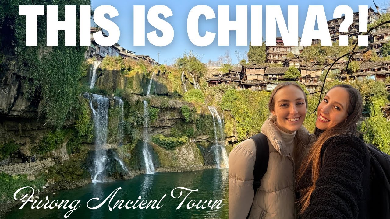A 2000 year old ancient town built ON A WATERFALL!! ~ Furong Ancient Town