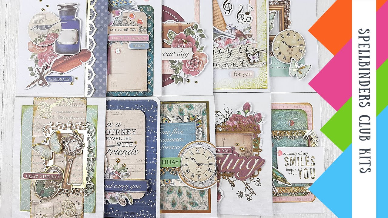 10 Cards - 1 Kit | Spellbinders | Card Kit of the Month | July 2020 | By Tina Smith