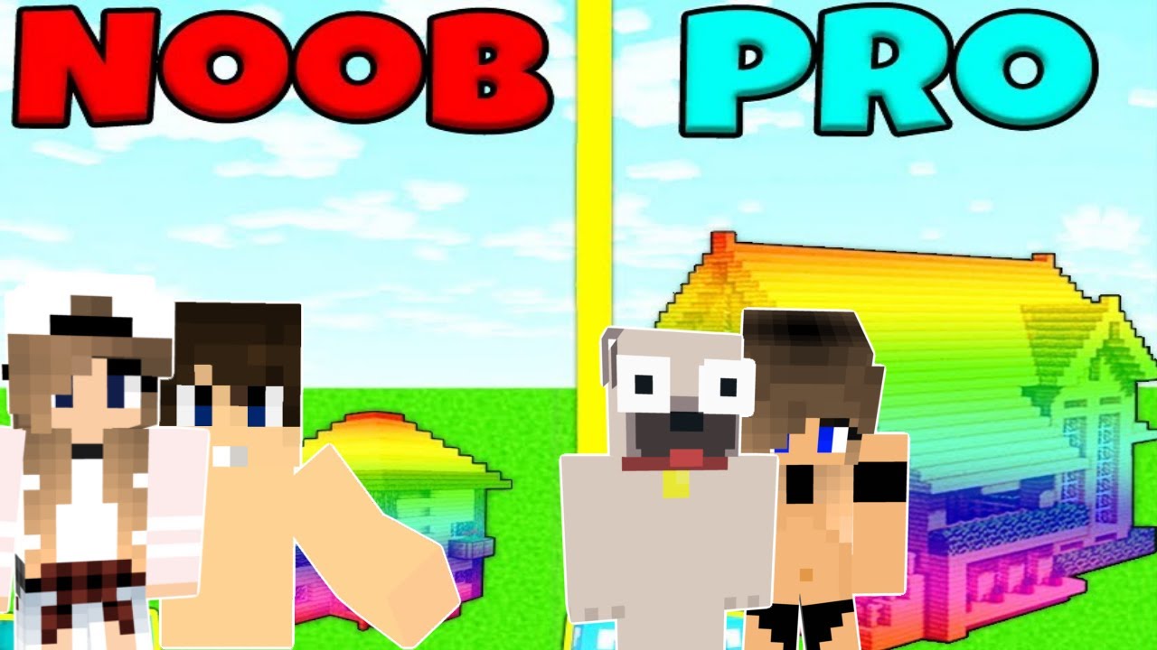 NOOB VS PRO VIDEÓS BARÁTNŐ A MINECRAFTBAN!