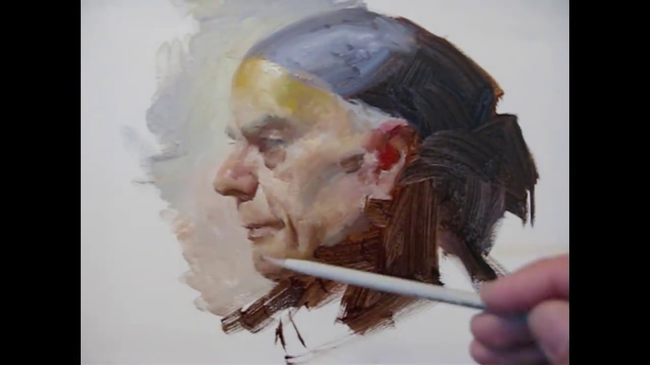 Zimou Tan | Art | Alla prima portrait painting demo.