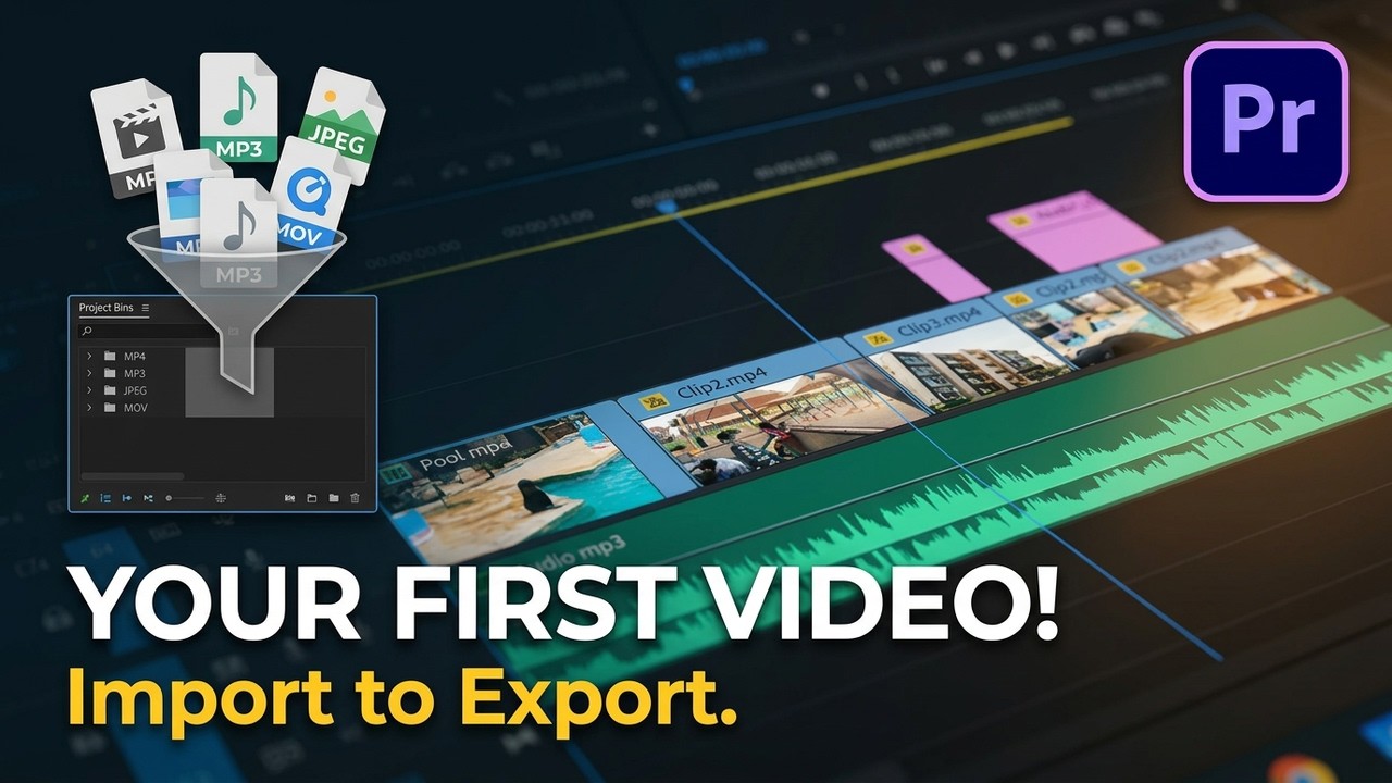 Учебное пособие по Adobe Premiere Pro — Импорт и организация видеоклипов.
