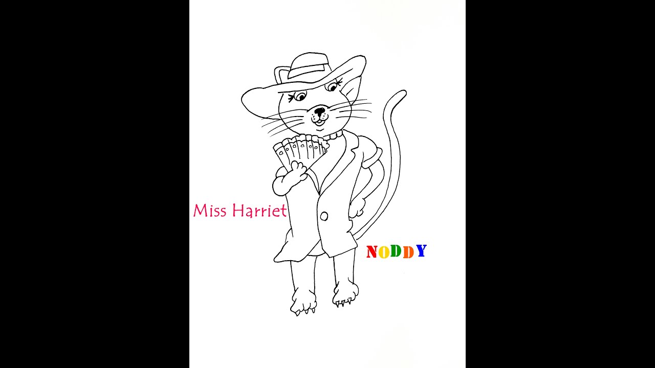 How to Draw Miss Harriet from Noddy step by step | #shorts