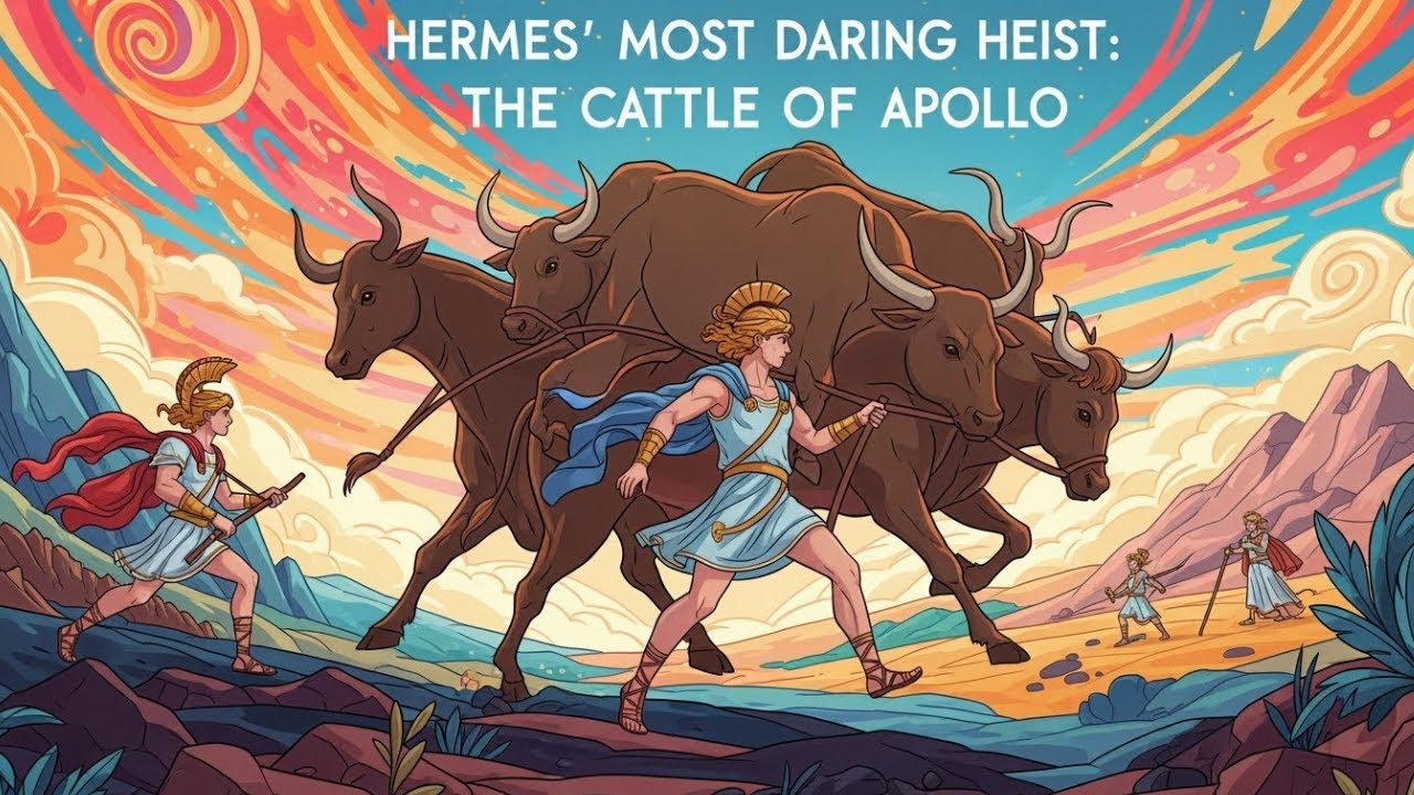 Hermes' Audacious Heist How He Stole Apollo's Sacred Cattle | Greek Mythology Explained