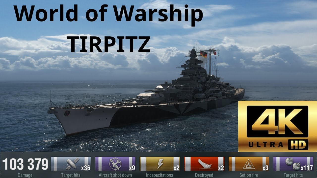 World of Warships: Tirpitz Secondary Build Melts Everything!