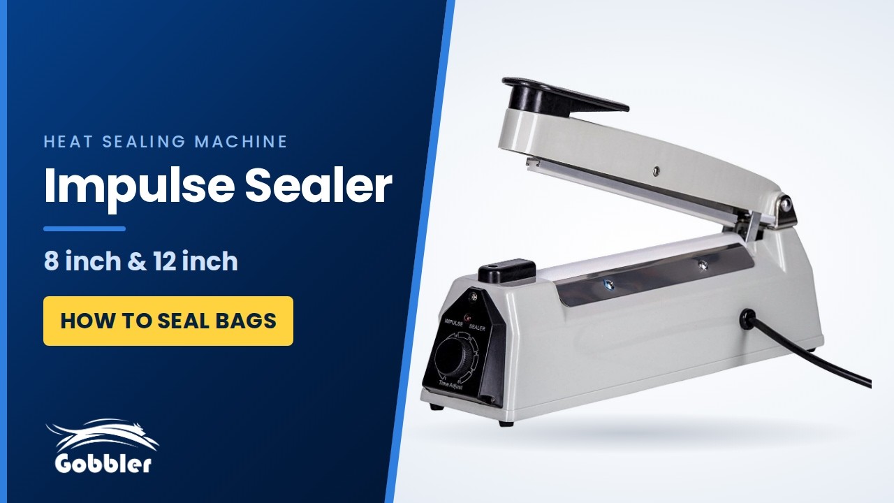 Gobbler Impulse Sealer , Electric Heat Sealing Machine for Sealing Plastic Bags - Demo