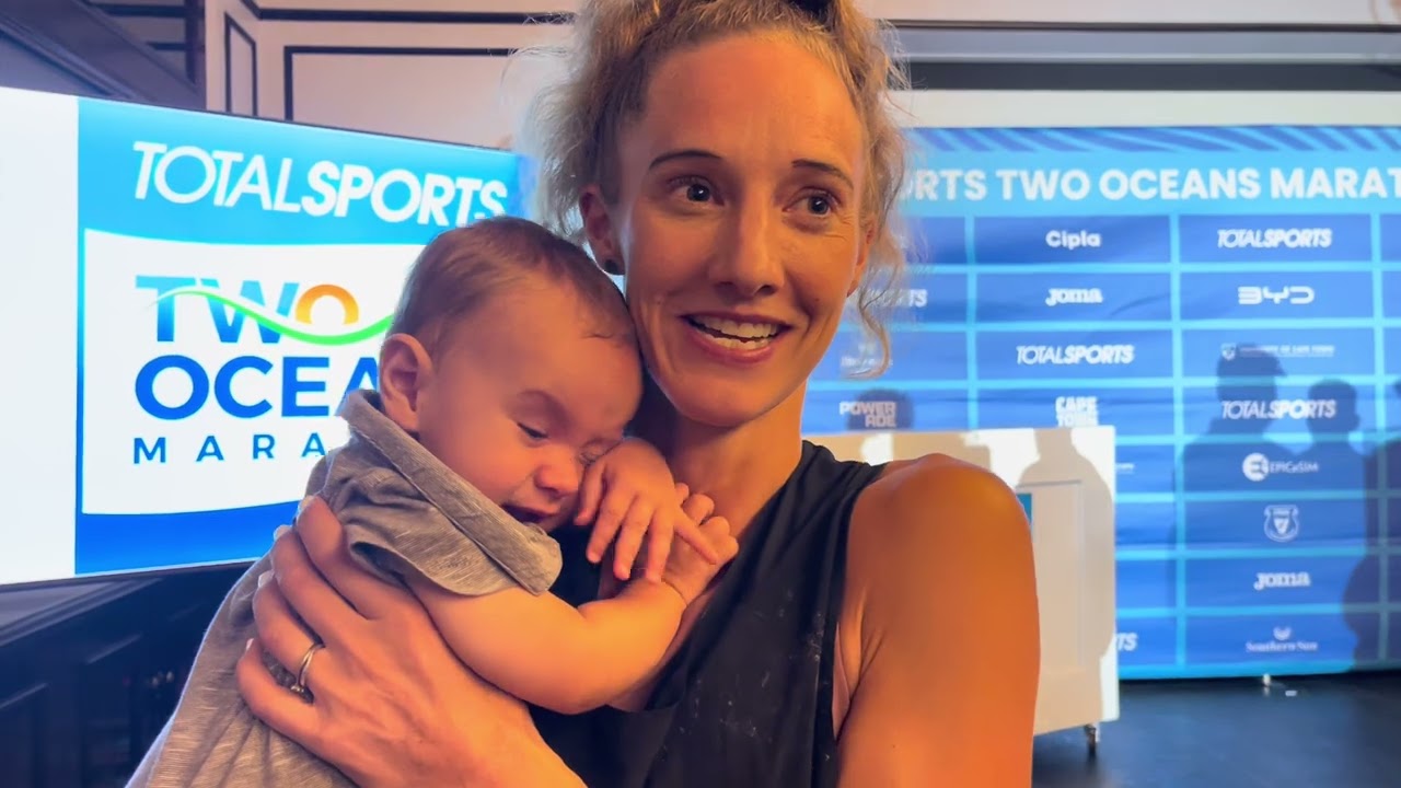 Emma Pallant-Browne - 2022 Two Oceans Half Marathon Champion - on her return after giving birth.