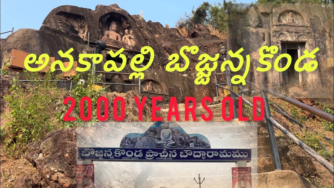 అనకాపల్లి lo బొజ్జన్న కొండ /anakapalli lo bojjana konda 👌