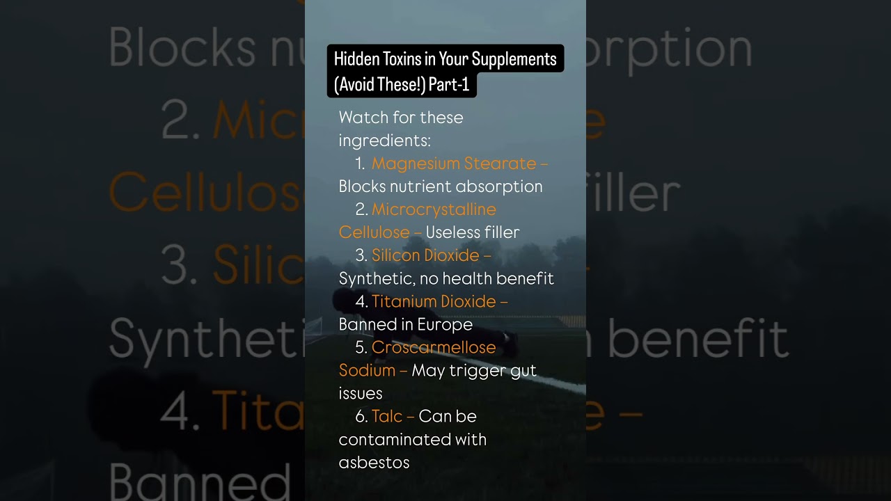 #HiddenToxins #SupplementScam #HealthHack #CleanSupplements #WellnessWarning #Shorts #fatloss #fit