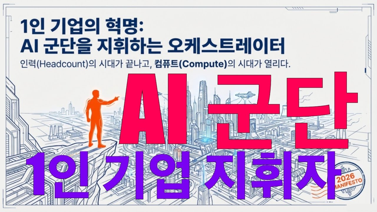 AI 시대의 1인 기업 전략과 기술 혁신의 미래 | 혼자서 AI 군단을 지휘하는 오케스트레이터