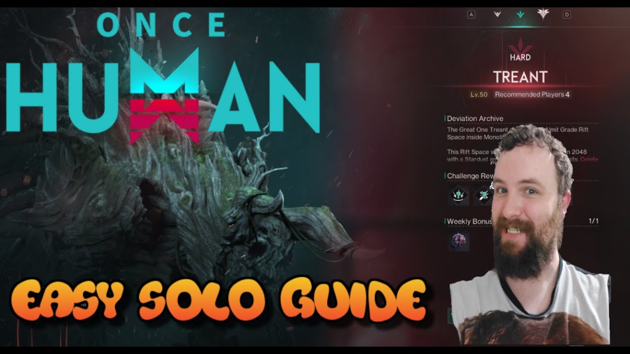 New Treant BOSS on HARD MODE - SOLO! - Once Human Guide